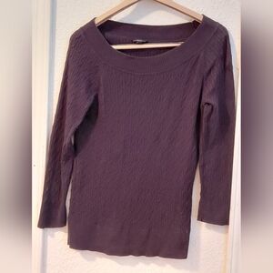 Talbots Rich Purple Crew Neck Sweater